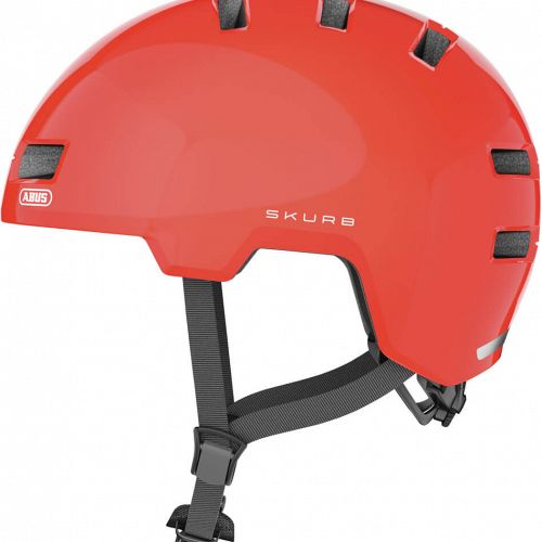 Abus Skurb Signal Orange skater cykelhjelm - Kibæk Cykler