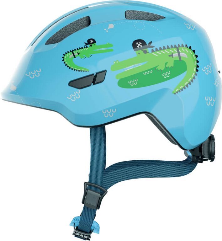 Abus Smiley 3.0 cykelhjelm til børn - Blue Croco - Kibæk Cykler