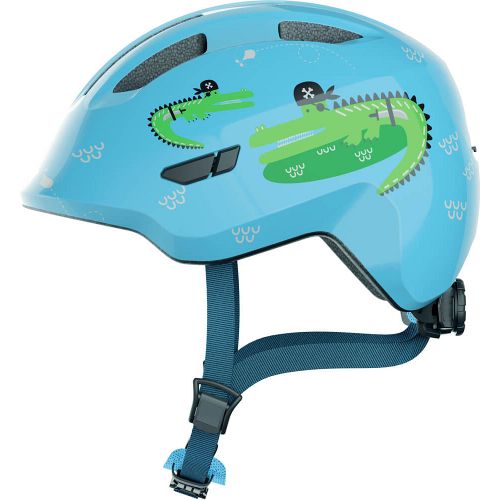 Abus Smiley 3.0 cykelhjelm til børn - Blue Croco - Kibæk Cykler