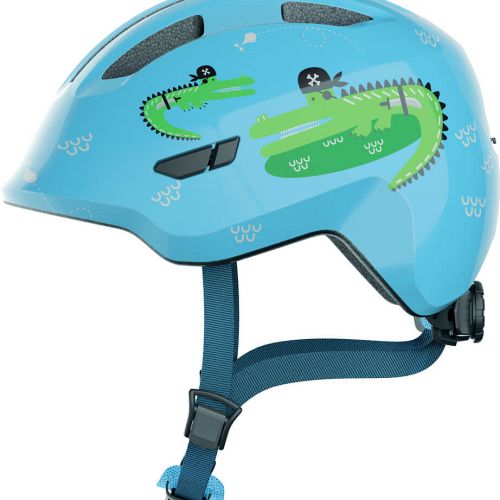 Abus Smiley 3.0 cykelhjelm til børn - Blue Croco - Kibæk Cykler