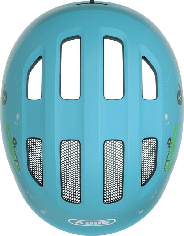 Abus Smiley 3.0 cykelhjelm til børn - Blue Croco - blå - Kibæk Cykler