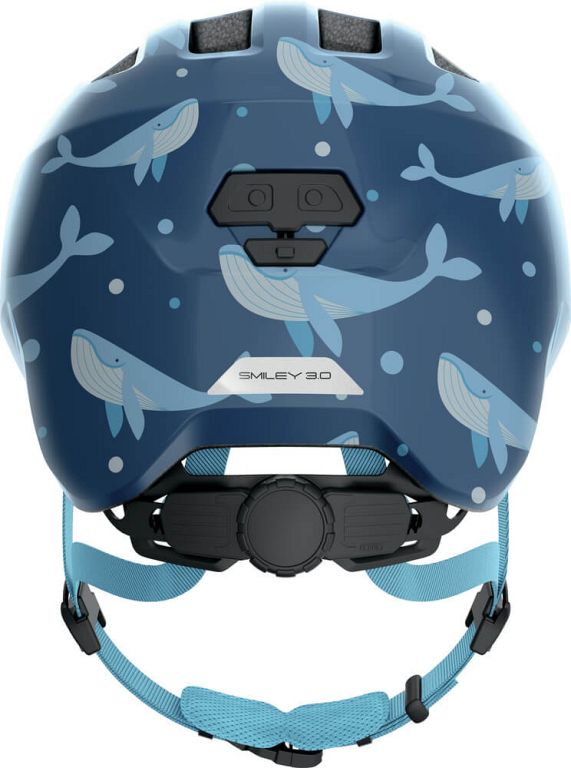Abus Smiley 3.0 cykelhjelm til børn - Blue Whale - blå - Kibæk Cykler