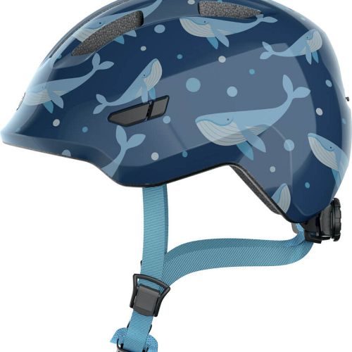 Abus Smiley 3.0 cykelhjelm til børn - Blue Whale - Kibæk Cykler