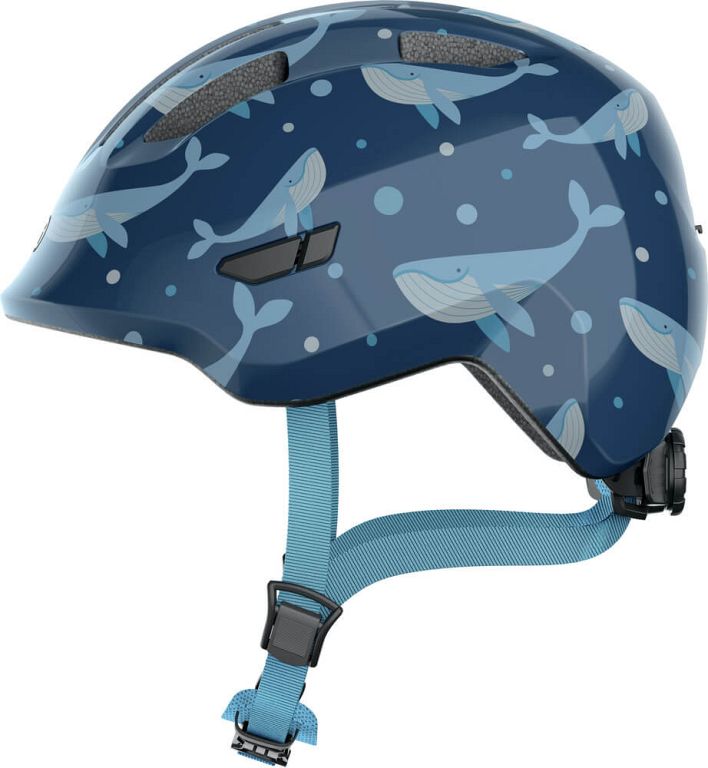 Abus Smiley 3.0 cykelhjelm til børn - Blue Whale - Kibæk Cykler