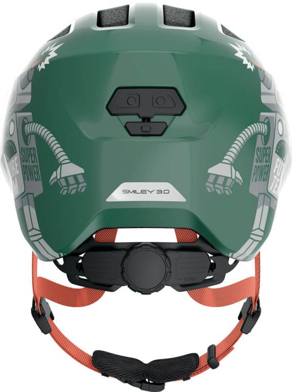 Abus Smiley 3.0 cykelhjelm til dreng - Green Robo - grøn - Kibæk Cykler