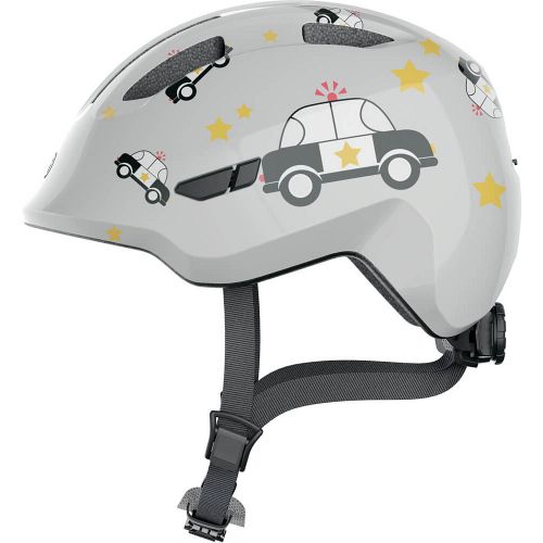 Abus Smiley 3.0 cykelhjelm til dreng - Grey Police - Kibæk Cykler