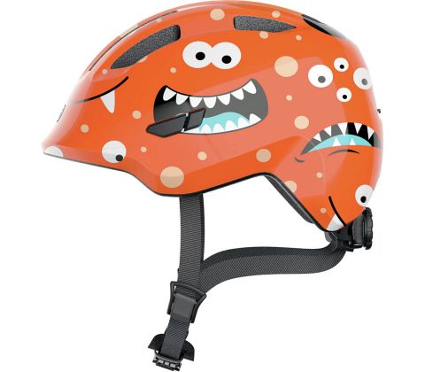 Abus Smiley 3.0 cykelhjelm til dreng - Orange Monster - Kibæk Cykler
