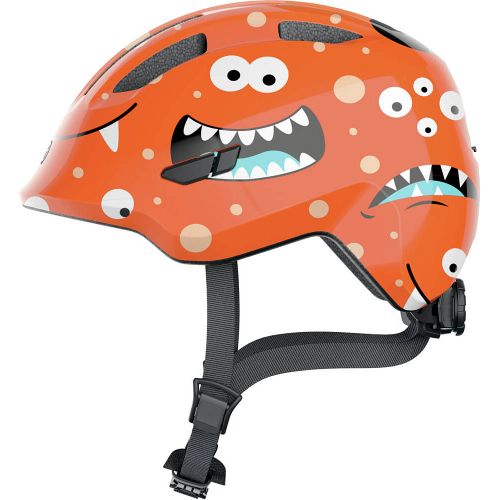 Abus Smiley 3.0 cykelhjelm til dreng - Orange Monster - Kibæk Cykler
