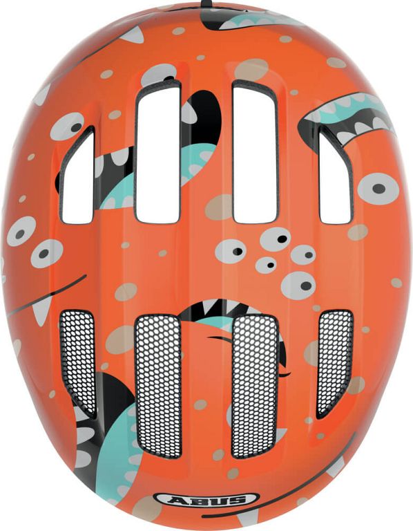 Abus Smiley 3.0 cykelhjelm til barn - Orange Monster - Kibæk Cykler