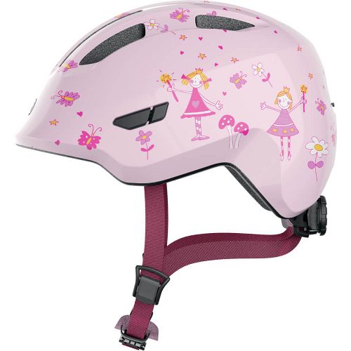 Abus Smiley 3.0 cykelhjelm til pige - Princess lyserød - Kibæk Cykler