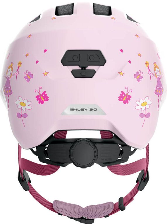 Abus Smiley 3.0 cykelhjelm til pige - Princess lyserød - Kibæk Cykler