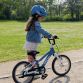  Abus Smiley 3.0 LED cykelhjelm til barn - Blue Rainbow - Kibæk Cykler