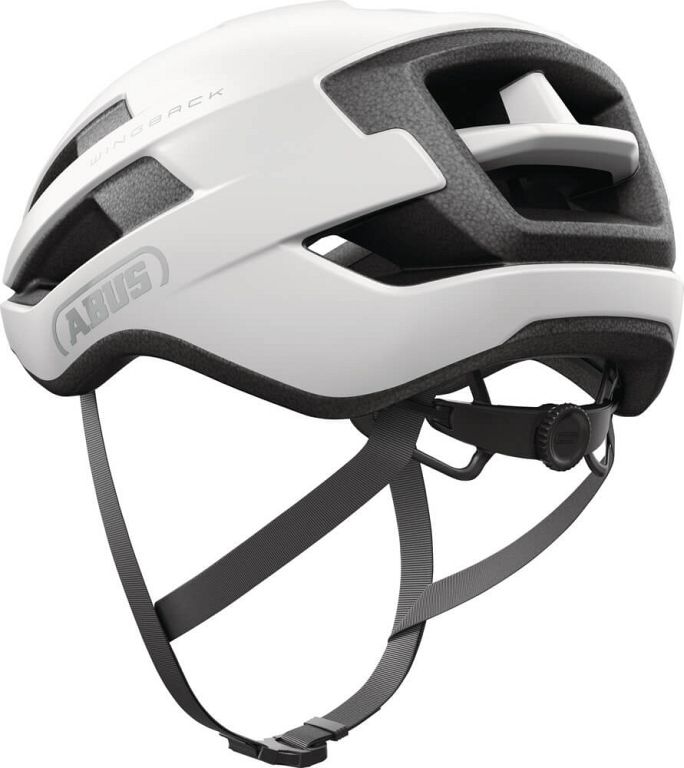 Abus WingBack cykelhjelm - Polar White - hvid - Kibæk Cykler
