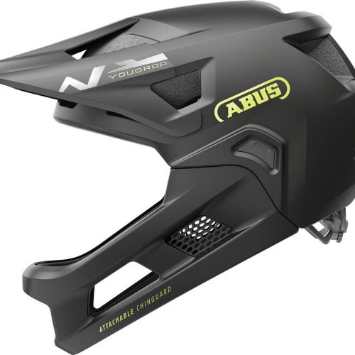 Abus YouDrop Full Face cykelhjelm til børn - Velvet Black - Kibæk Cykler