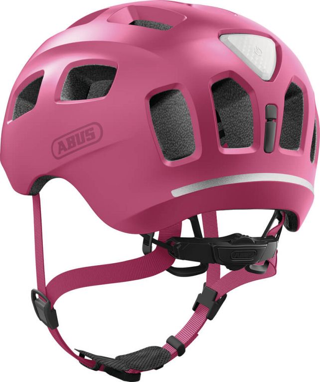 Abus Youn-I 2.0 cykelhjelm til børn og voksen - Mono Red - Kibæk Cykler