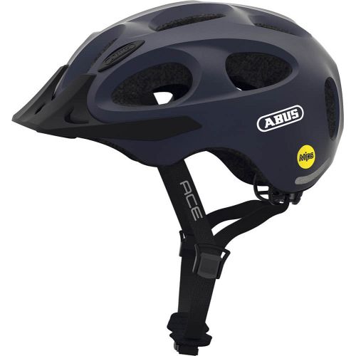 Abus Youn-I Ace cykelhjelm med MIPS - Metallic Blue - Blå - Kibæk Cykler