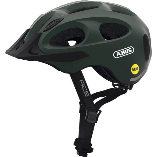 Abus Youn-I Ace cykelhjelm med MIPS - Metallic Green - grøn - Kibæk Cykler