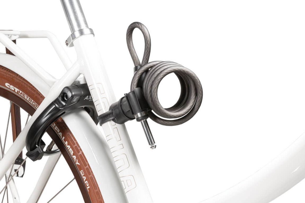 Transport af Axa UPI-150 Plug-in wirelås til AXA Block XXL ringlås - Kibæk Cykler