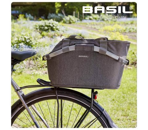 Basil 2DayCarry All cykelkurv på bagagebærer - bagkurv med MIK - Kibæk Cykler