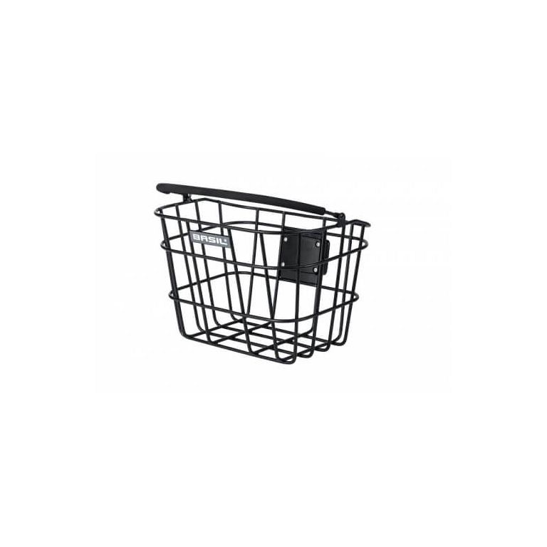 Basil Bremen Alu cykelkurv - forkurv - mat sort - Kibæk Cykler