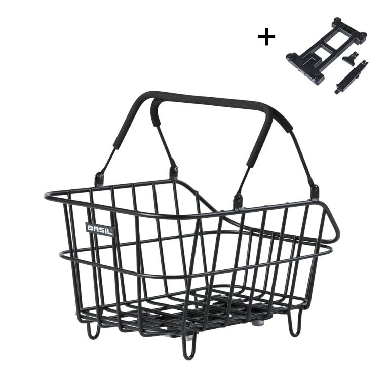 Basil Cento Alu med MIK 2.0 cykelkurv til bagagebærer - Kibæk Cykler