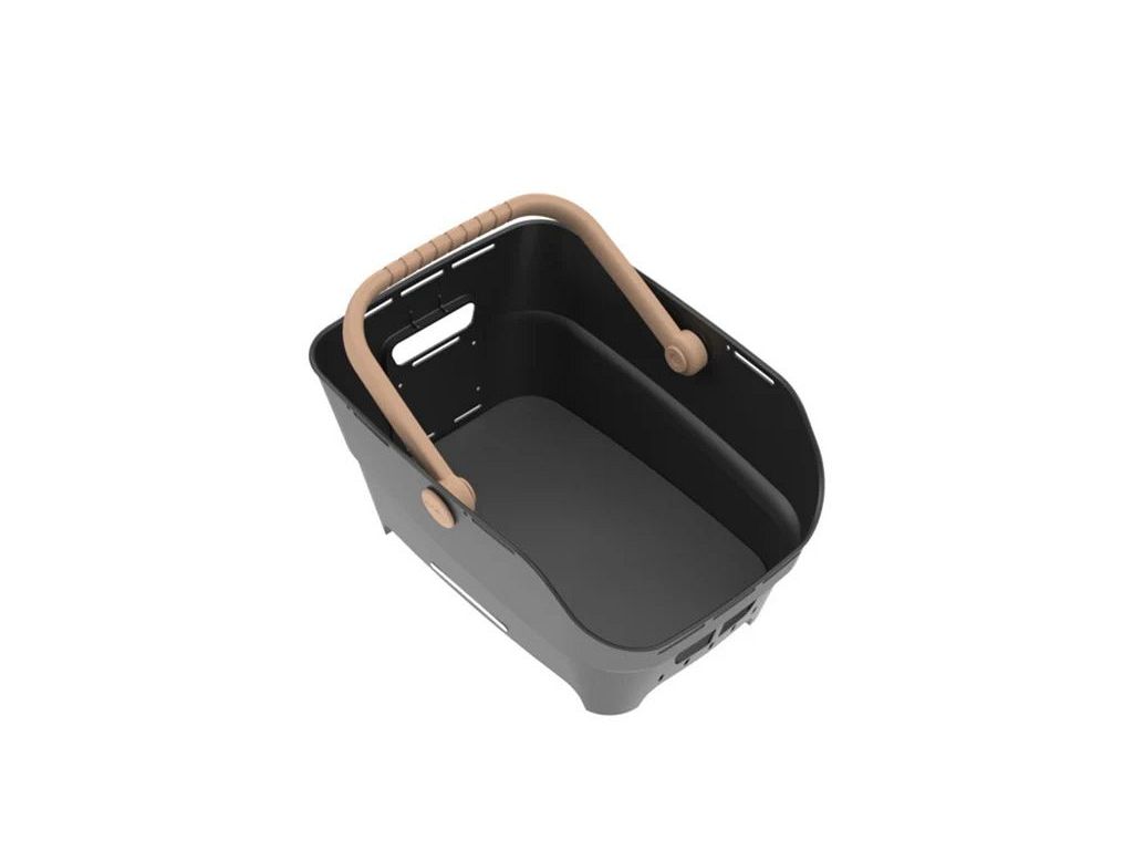 Basil Cento Neo cykelkurv til bagagebærer - med MIK 2.0 beslag - sort - Kibæk Cykler