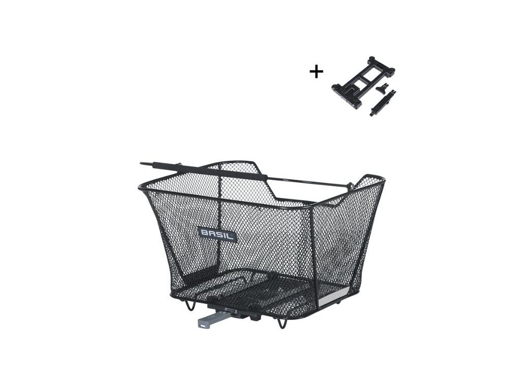 Basil Lesto cykelkurv med MIK 2.0 beslag til bagagebærer - Kibæk Cykler