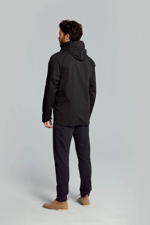 Basil Skane regnjakke herre - jet black