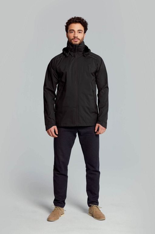 Basil Skane regnjakke herre - jet black