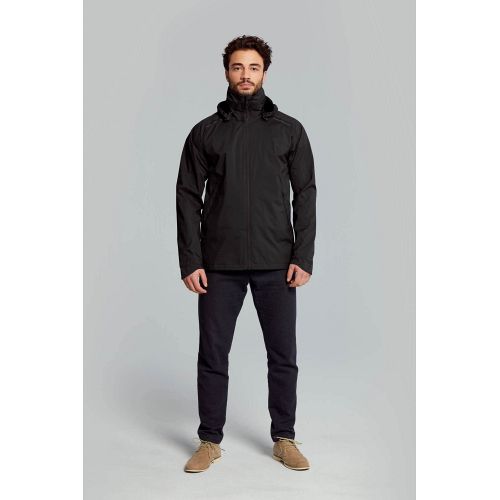 Basil Skane regnjakke herre - jet black