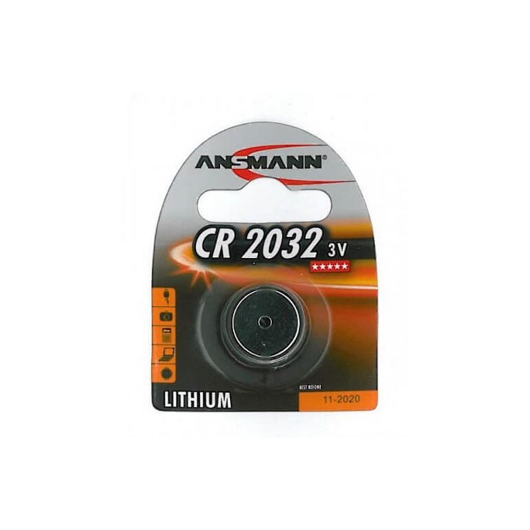 CR2032 batteri til cykelcomputer, pulsmåler, hastighed og kadence sensor - 3 volt