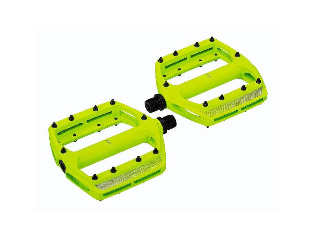 BBB CoolRide flats pedaler - Neon gul