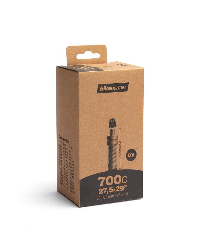 BikePartner slange 700x38-62C med 40 mm Dunlop ventil - 27,5''-29'' - Kibæk Cykler