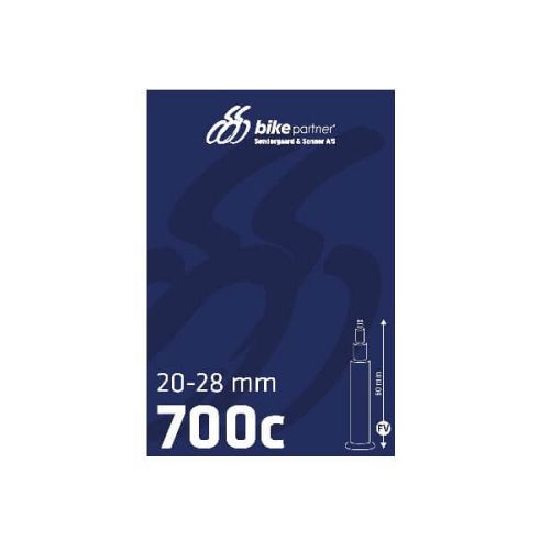 BikePartner racerslange 700x20-28C 20/28-622 med 60 mm ventil - Kibæk Cykler