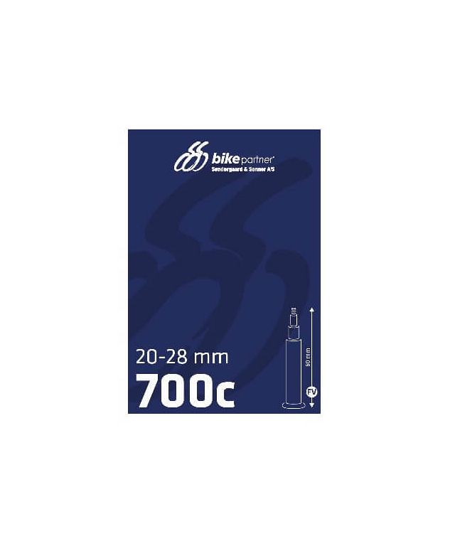 BikePartner racerslange 700x20-28C 20/28-622 med 60 mm ventil - Kibæk Cykler