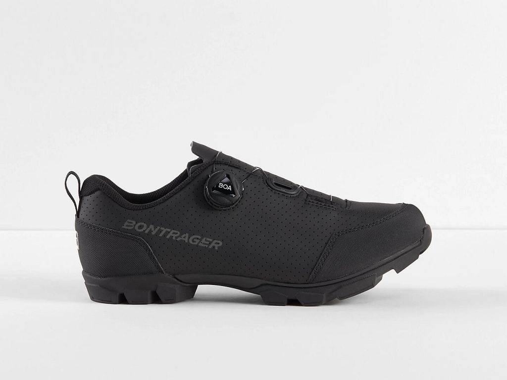 Yderside af Bontrager Evoke Mountain cykelsko til MTB - Kibæk Cykler