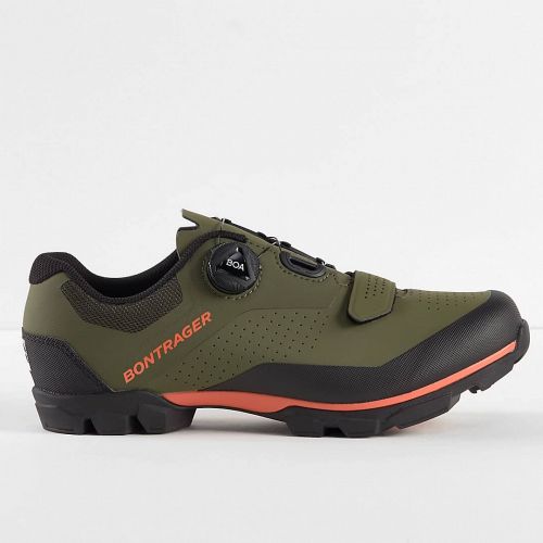 Bontrager Foray MTb cykelsko Olive Grey/Radioactive Orange - Kibæk Cykler