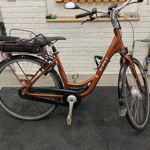 Brugt E-Fly Premium AGT elcykel - Kobber farve - Kibæk Cykler