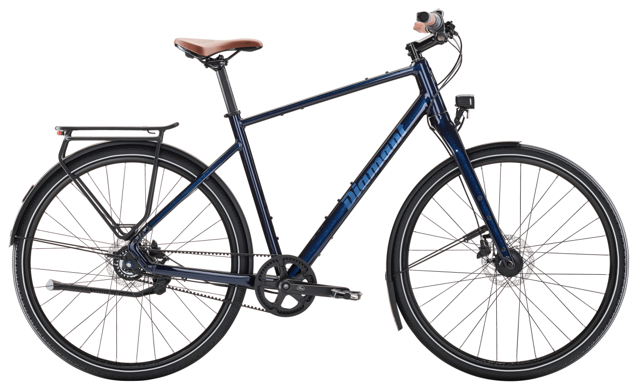 Diamant Mahon Style Plus citybike med remtræk - Mitternachtsblau Metallic - Kibæk Cykler