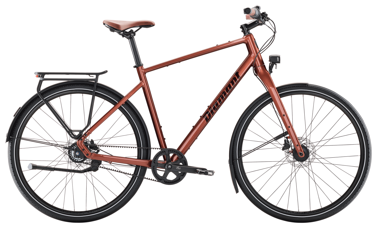 Diamant Mahon Style Plus citybike med remtræk - Bronzit Metallic - Kibæk Cykler