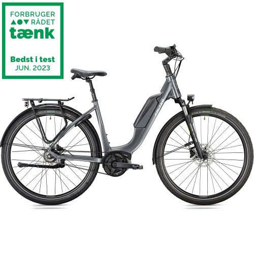 Falter E 9.3 RT - Trafik Grå- elcykel med Bosch - Testvinder - Kibæk Cykler