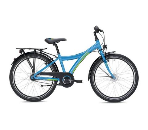 Falter FX 407 ND - 24'' grøn blå børnecykel - Kibæk Cykler