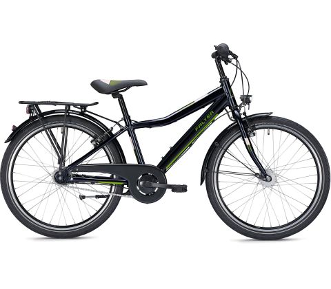 Falter FX 407 ND - 24'' sort grøn drengecykel - Kibæk Cykler