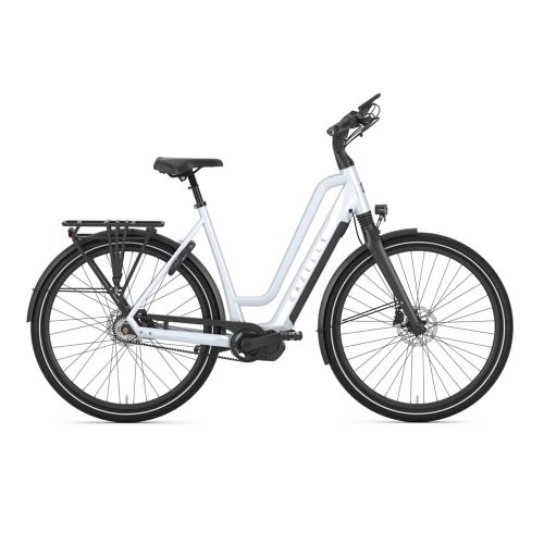 Gazelle Chamonix C5 HMS Frozen Blue elcykel med centermotor og belt drive - Kibæk Cykler