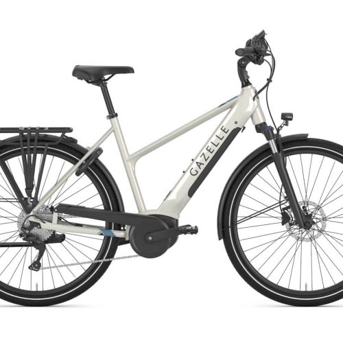 Gazelle Medeo T10 HMB dame elcykel - Ivory White - Kibæk Cykler