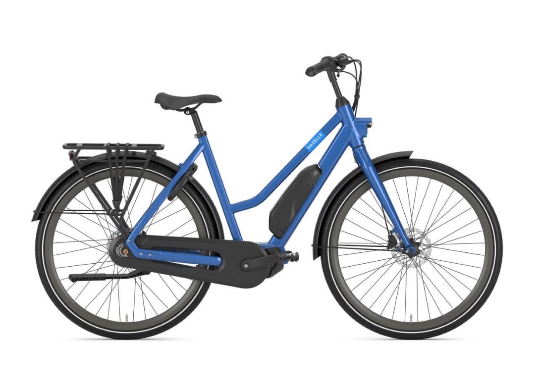 Gazelle Esprit C7 HMS elcykel med centermotor - Tropical Blue - Kibæk Cykler