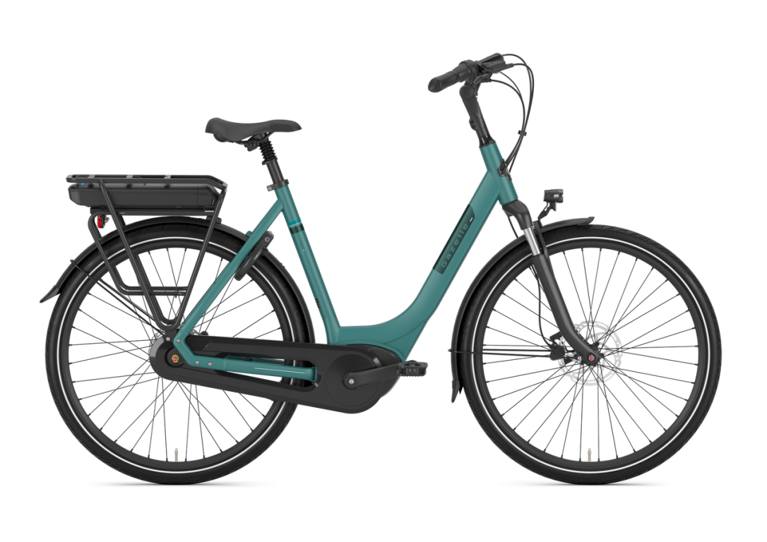Gazelle Paris C8 HMB Disch - Thyme Green - bosch motor - Kibæk Cykler