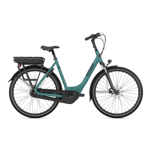 Gazelle Paris C8 HMB Disch - Thyme Green - bosch motor - Kibæk Cykler