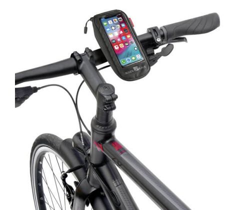 KlickFix Phonebag Comfort S telefonholder til cykel monteret på cykelstyr - Kibæk Cykler