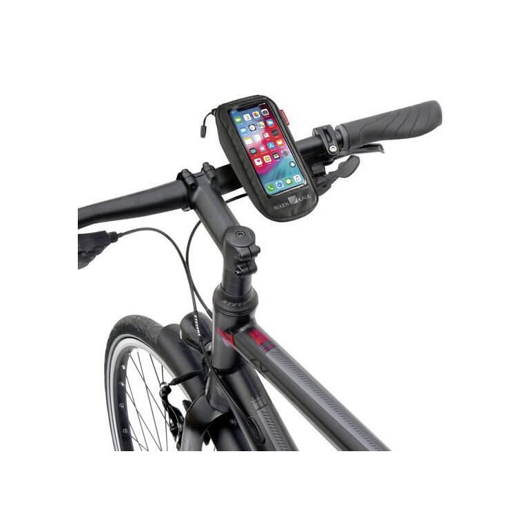 KlickFix Phonebag Comfort S telefonholder til cykel monteret på cykelstyr - Kibæk Cykler